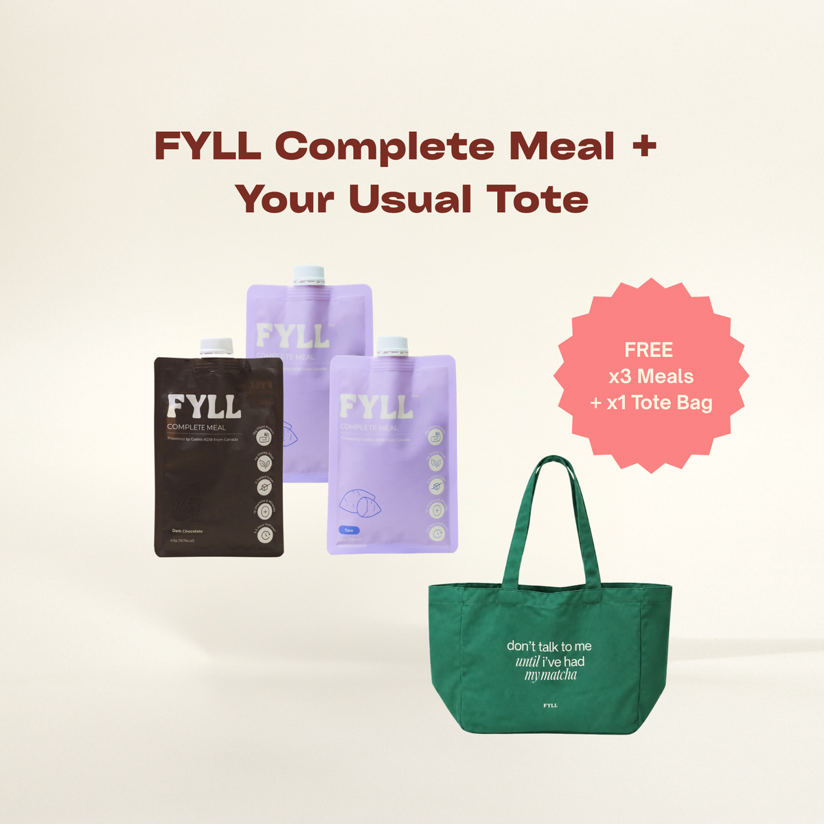 [GWP] 3 Meals + 1 Tote