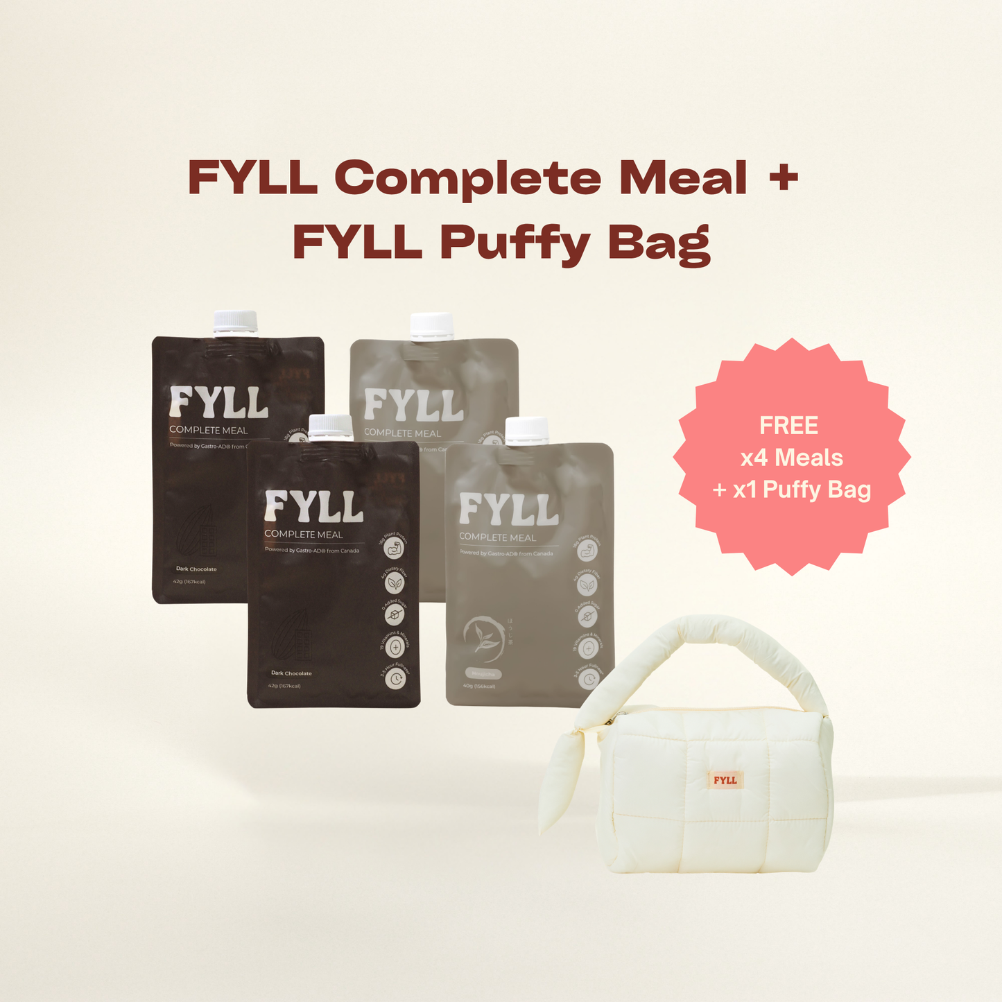 [GWP] 4 Meals + 1 Bag