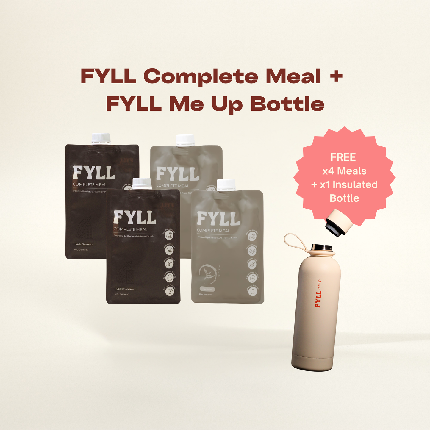 [GWP] 4 Meals + 1 Bottle