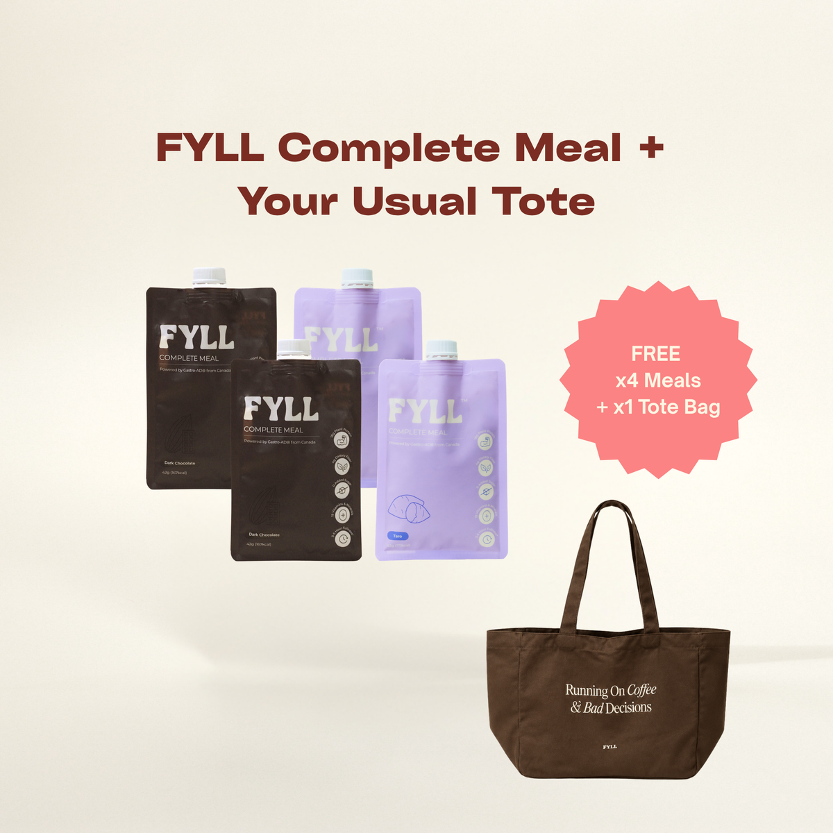 [GWP] 4 Meals + 1 Tote